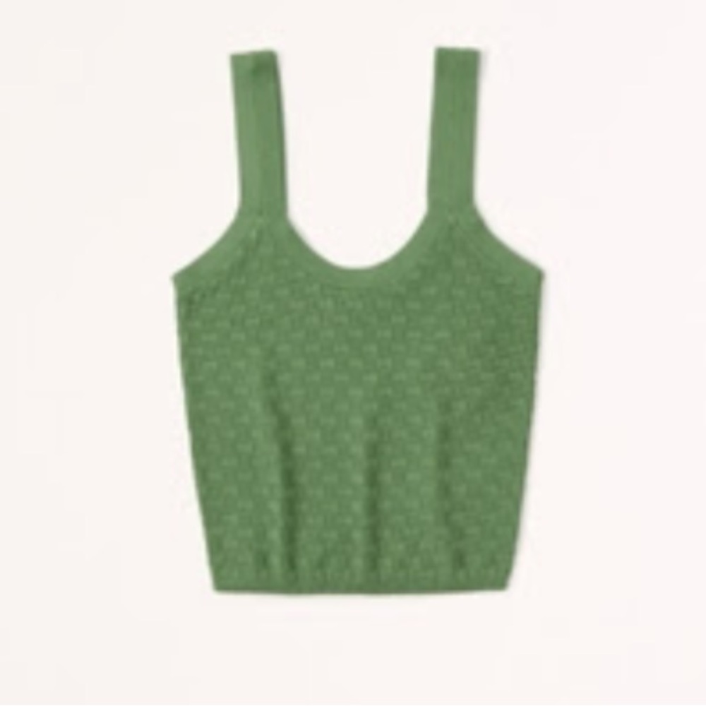 Abercrombie & Fitch Green Knit Tank